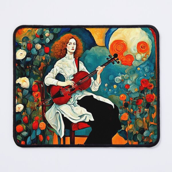 Item preview, Woman playing stringed instrument 5 designed and sold by George Hutton Hunter.