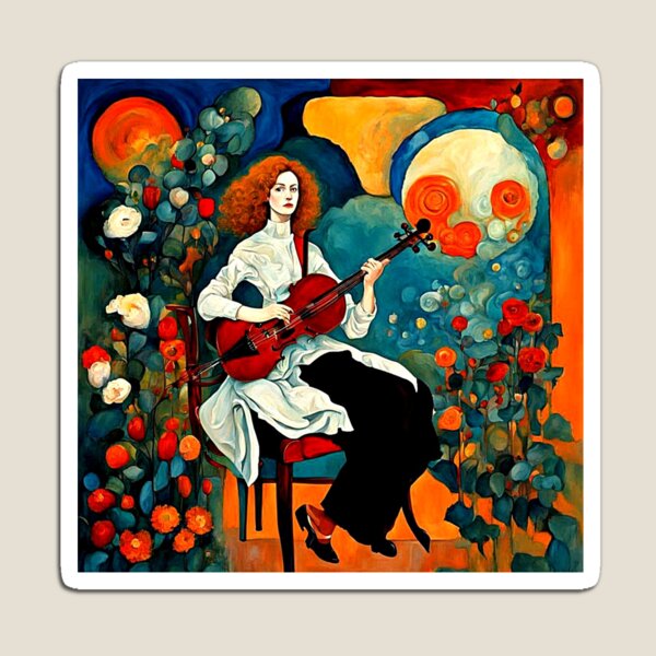 Item preview, Woman playing stringed instrument 5 designed and sold by George Hutton Hunter.