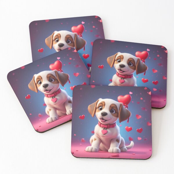 Item preview, Puppy celebrating Valentines day designed and sold by Colin Bentham.