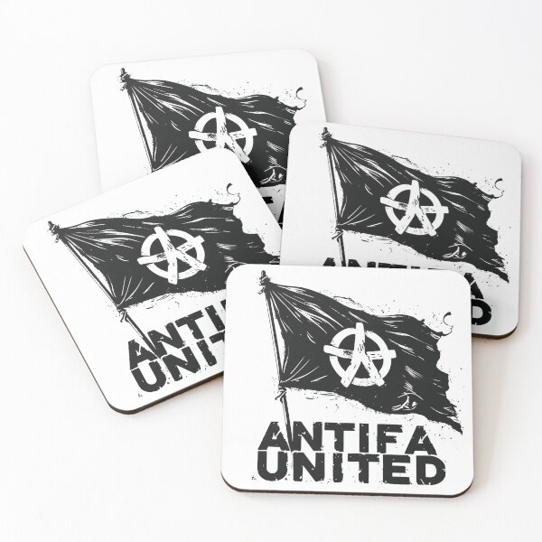 Item preview, Antifa United, Black Flag Resistance, Anti-Fascist Protest T-Shirt designed and sold by VisionArtist Ca.