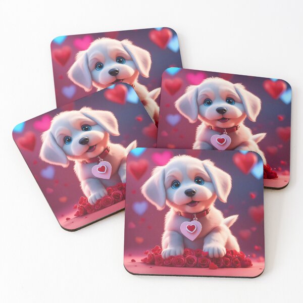 Item preview, Puppy celebrating Valentines day designed and sold by Colin Bentham.