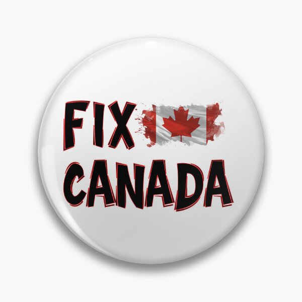 Item preview, FIX CANADA - Make Canada Great Again, Save Canada, Vote No To Trudeau, Distressed Canada, Canadian Pride, Nationality, Election, Politics, designed and sold by Sun Sand & Sea Art.