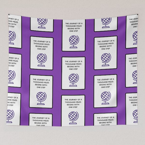 Item preview, THE JOURNEY OF A THOUSAND MILES BEGINS WITH ONE STEP  designed and sold by Inspirationmotivation.