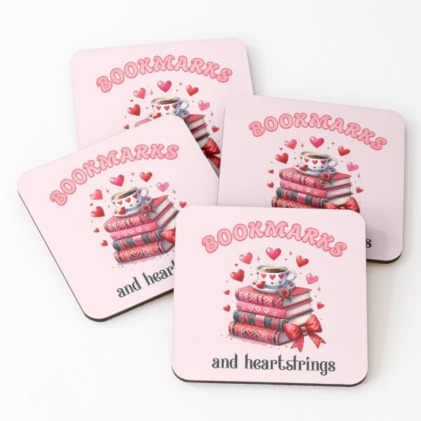 Item preview, Bookmarks and Heartstrings - Valentine's day - Book lover design designed and sold by TTeamDesigns.