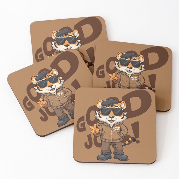 Item preview, Good Job, Cool Tiger designed and sold by Bebrowny.
