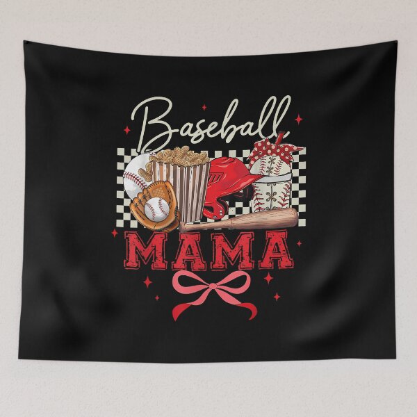 Item preview, Baseball Mama Coquette Bow Game Day Baseball Mom Mother designed and sold by facegm.