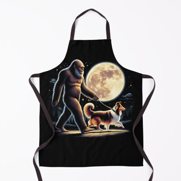 Item preview, Bigfoot Sasquatch Sheltie Walking Dog Lover Moon designed and sold by Kimberley King Art King Art.