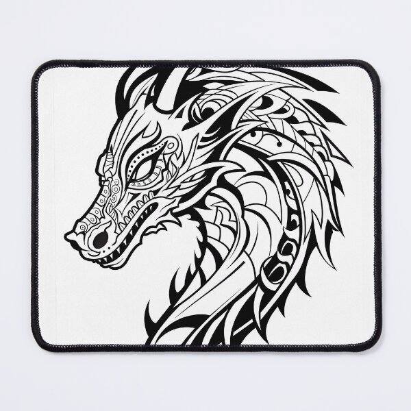 Item preview, Dragon #2 Coloring Page Pattern  designed and sold by DavidColoring.