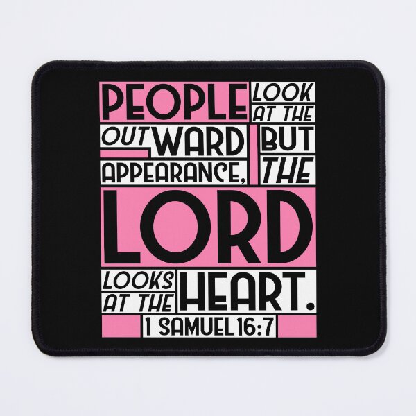 Item preview, 1 Samuel 16:7 But The LORD Looks At The Heart designed and sold by plushism.