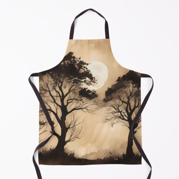 Item preview, Sepia Fullmoon Trees designed and sold by CalmnessbyChoice.