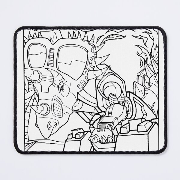 Item preview, Robot Dinosaur Coloring Page Pattern  designed and sold by DavidColoring.