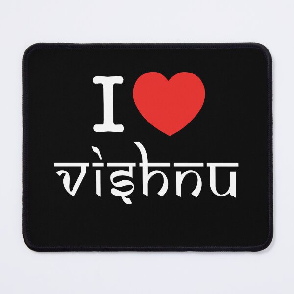 Item preview, I Love Vishnu | Devotional Hindu Design | Spiritual and Divine Expression | Faith and Culture designed and sold by PaintedPixels01.