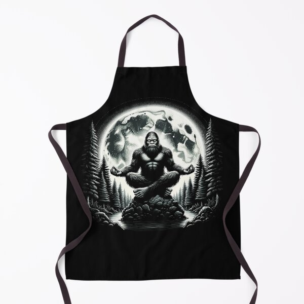 Item preview, Bigfoot Sasquatch Yoga Meditation Yogi designed and sold by Kimberley King Art King Art.
