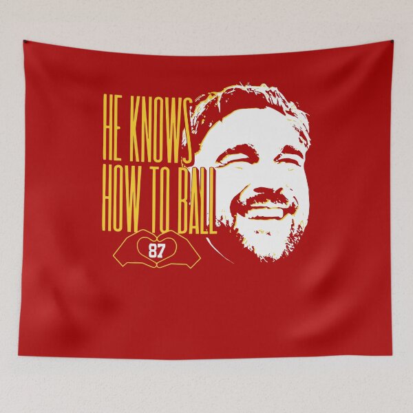Item preview, Travis He Knows How To Ball kelce 87 designed and sold by SnarkoClothes.