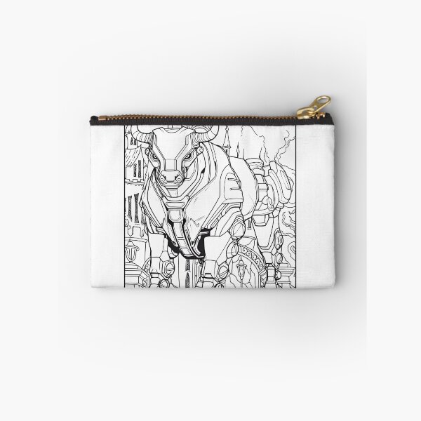 Item preview, Robot Bull Coloring Page Pattern  designed and sold by DavidColoring.