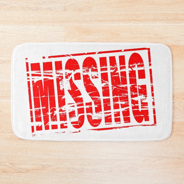 Item preview, Red rubber stamp effect - Missing. designed and sold by funkyworm.