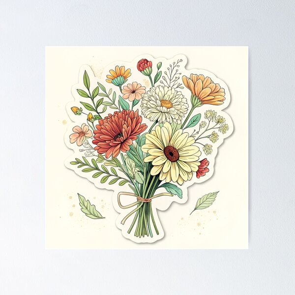 Aperçu de l'œuvre Bouquet de printemps ! créée et vendue par AhArtMe.