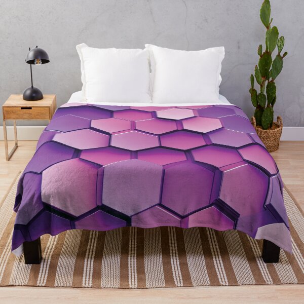 Item preview, Hexagon Purple pink Geometric tactical graphic seamless pattern designed and sold by AngelottiCR.