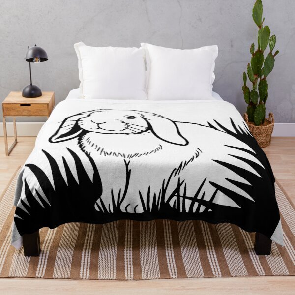 Item preview, Rabbit Black Lines Savanna Landscape Nature Animal Art designed and sold by ART ATTACK ZONE.
