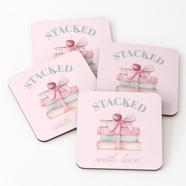 Item preview, Stacked With Love - Valentine's day - Book lover design designed and sold by TTeamDesigns.