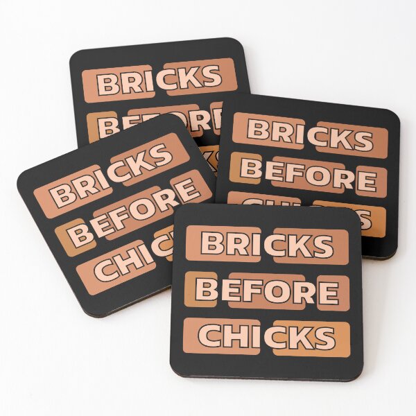 Item preview, Bricks Before Chicks Funny Bricklayer designed and sold by DomTeesHaven.