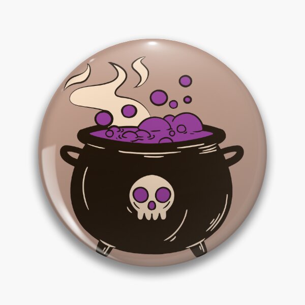 Item preview, Witch badge designed and sold by CampEnchanted.
