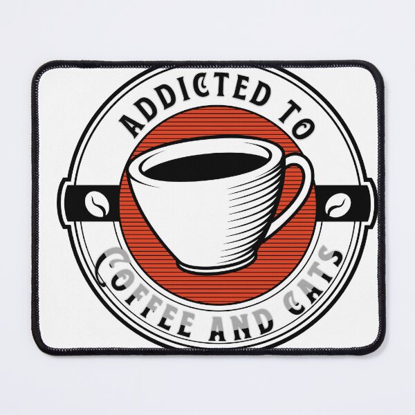 Item preview, Addicted to coffee and cats designed and sold by Tees16.
