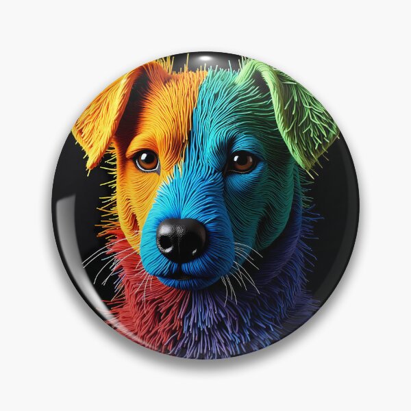 Item preview, Dog Colorful Animals Yarn Sculptures Art Creative Texture designed and sold by ART ATTACK ZONE.