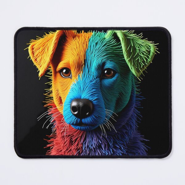 Item preview, Dog Colorful Animals Yarn Sculptures Art Creative Texture designed and sold by ART ATTACK ZONE.