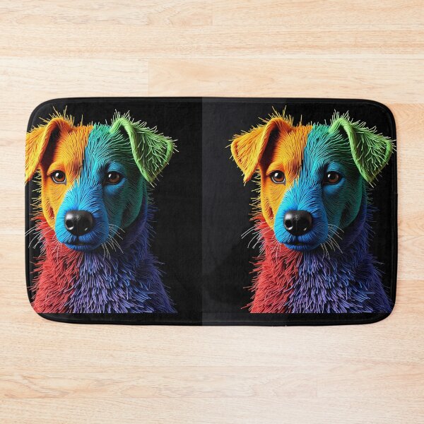 Item preview, Dog Colorful Animals Yarn Sculptures Art Creative Texture designed and sold by ART ATTACK ZONE.