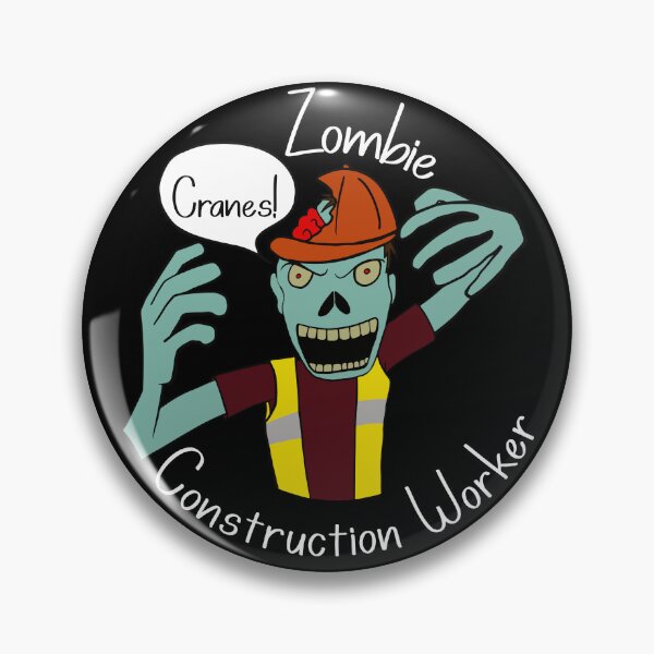 Item preview, Halloween Zombie Construction Worker Cranes! designed and sold by Neadski.