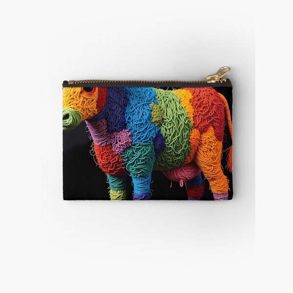 Item preview, Bull Colorful Animals Yarn Sculptures Art Creative Texture designed and sold by ART ATTACK ZONE.