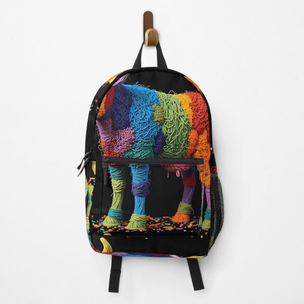 Item preview, Bull Colorful Animals Yarn Sculptures Art Creative Texture designed and sold by ART ATTACK ZONE.