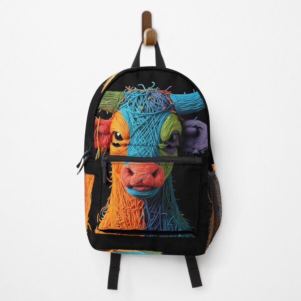 Item preview, Bull Colors Animals Yarn Sculptures Art Creative Texture designed and sold by ART ATTACK ZONE.