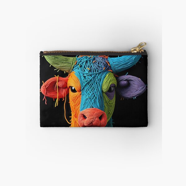 Item preview, Bull Colors Animals Yarn Sculptures Art Creative Texture designed and sold by ART ATTACK ZONE.