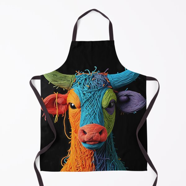 Item preview, Bull Colors Animals Yarn Sculptures Art Creative Texture designed and sold by ART ATTACK ZONE.