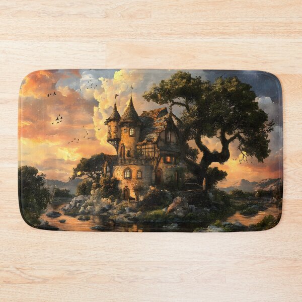 Item preview, Medieval Castle On The River designed and sold by CoolMantras.