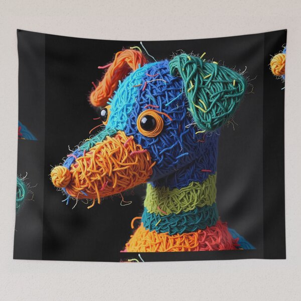 Item preview, Colorful Animals Yarn Sculptures Art Creative Texture designed and sold by ART ATTACK ZONE.