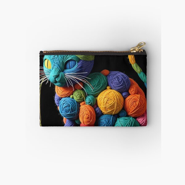 Item preview, Kitty Colorful Animals Yarn Sculptures Art Creative Texture designed and sold by ART ATTACK ZONE.