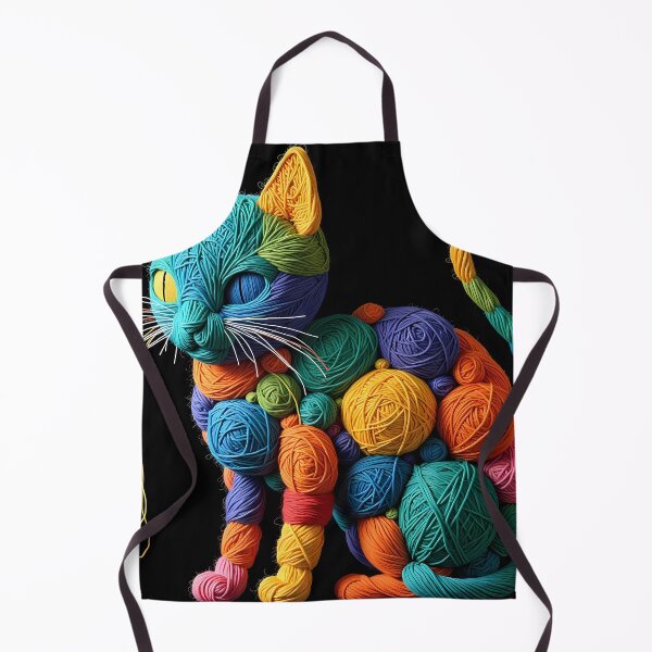 Item preview, Kitty Colorful Animals Yarn Sculptures Art Creative Texture designed and sold by ART ATTACK ZONE.