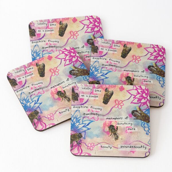 Item preview, 'Wintry Bees' Collage designed and sold by Beyond The Burrow.