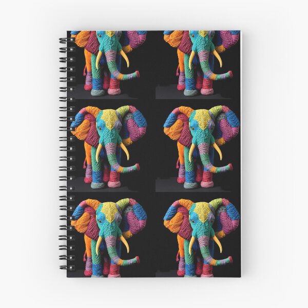 Item preview,  Colorful Elephant Yarn Sculptures Art Creative Texture designed and sold by ART ATTACK ZONE.