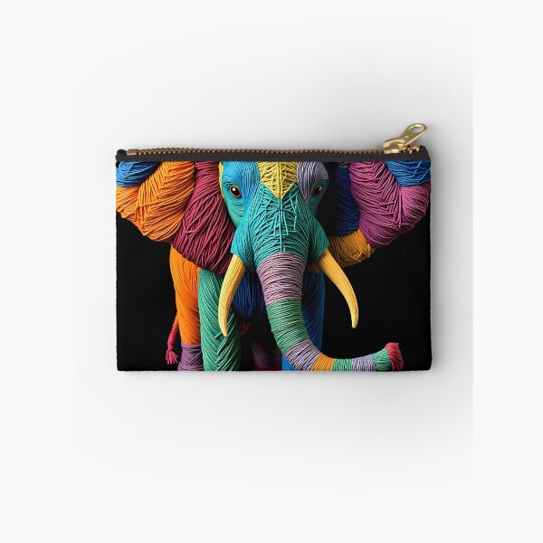 Item preview,  Colorful Elephant Yarn Sculptures Art Creative Texture designed and sold by ART ATTACK ZONE.