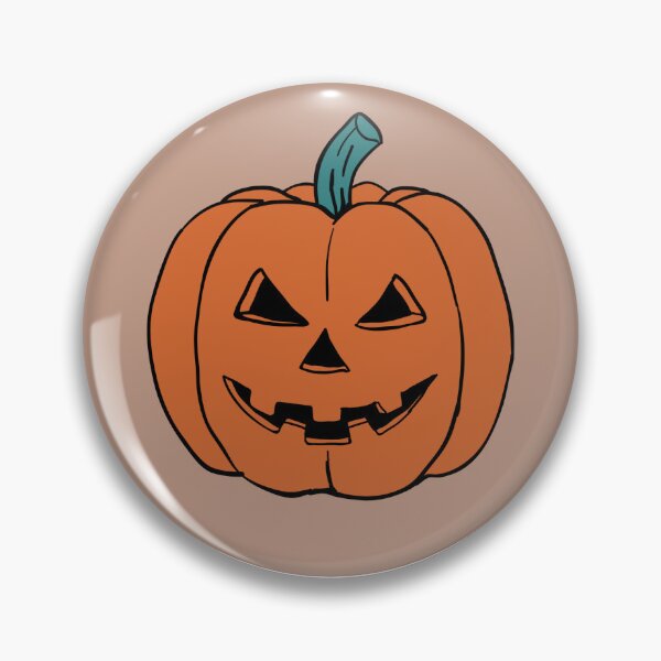 Item preview, Pumpkin badge designed and sold by CampEnchanted.
