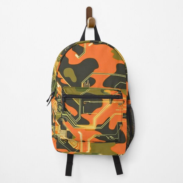 Item preview, Olive Green And Orange Graphic Camo: Topographic Chameleon Fusion designed and sold by CamouflageLab.