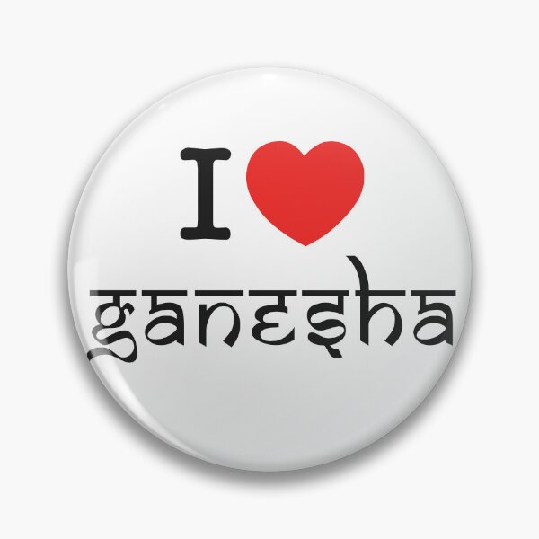 Item preview, I Love Ganesha | Divine Lord Ganesha Art | Spiritual and Devotional Design | Faith and Blessings Artwork designed and sold by PaintedPixels01.