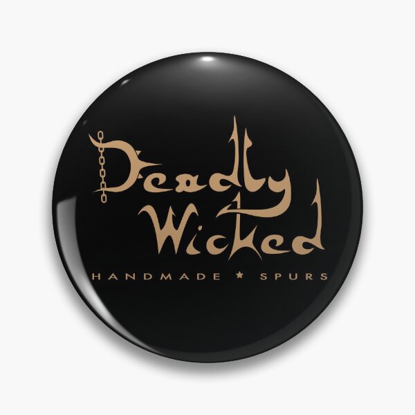 Item preview, Deadly Wicked handmade spurs logo - gold designed and sold by missangelika74.