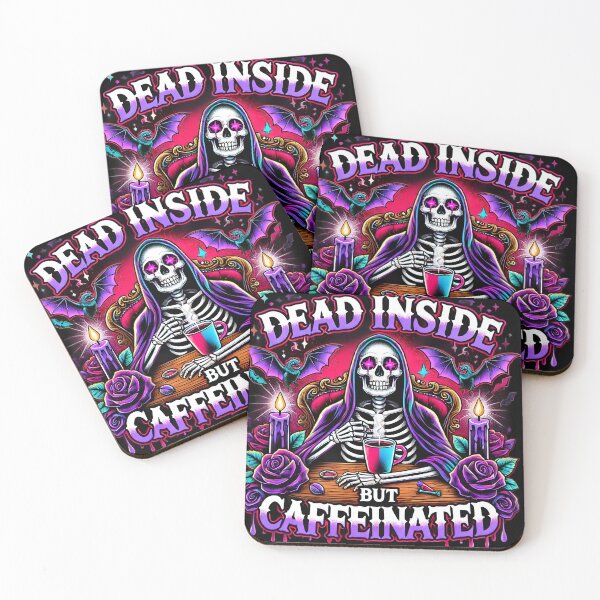 Item preview, Dead Inside But Caffeinated Gothic Coffee Lover designed and sold by CoolMantras.