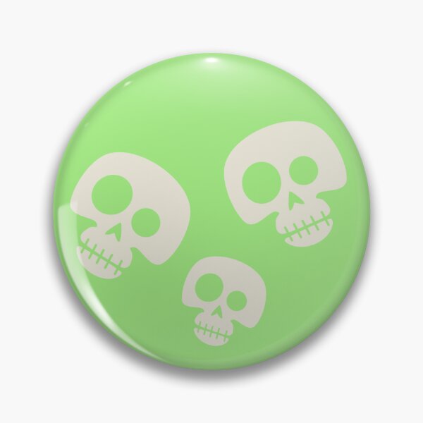 Item preview, Skull badge designed and sold by CampEnchanted.