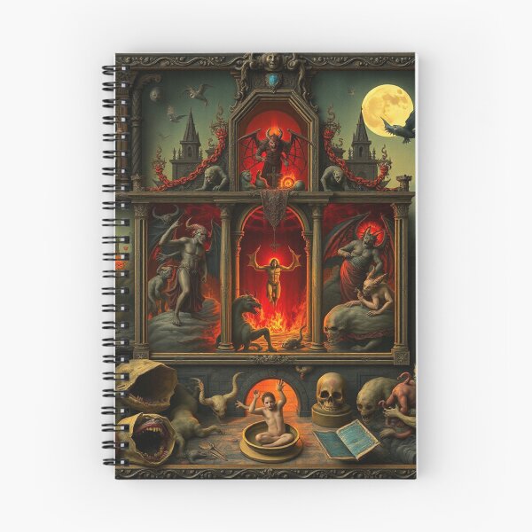 Item preview,  The Denizen Demons of Hell a Hellscape classical painting designed and sold by Vintage Designs +.